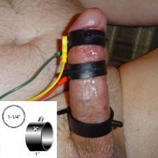 **Temporarily Out of Stock** P.E.S. Electro-Flex™ Penile Ring, 1-1/2" inner diameter x 1" width, double